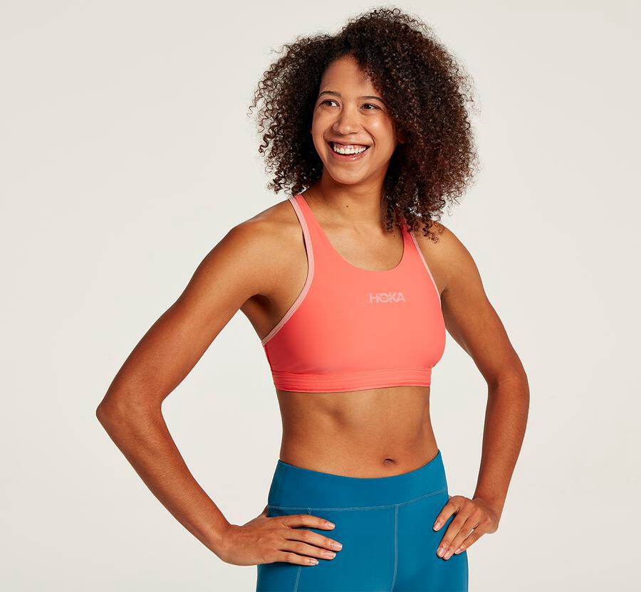 Hoka One One Performance Sports - Women Bras - Orange,Australia ZND-873659